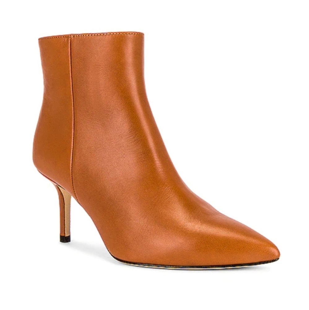 L'AGENCE Aimee II Bootie in Luggage Brown Size 38 1/2